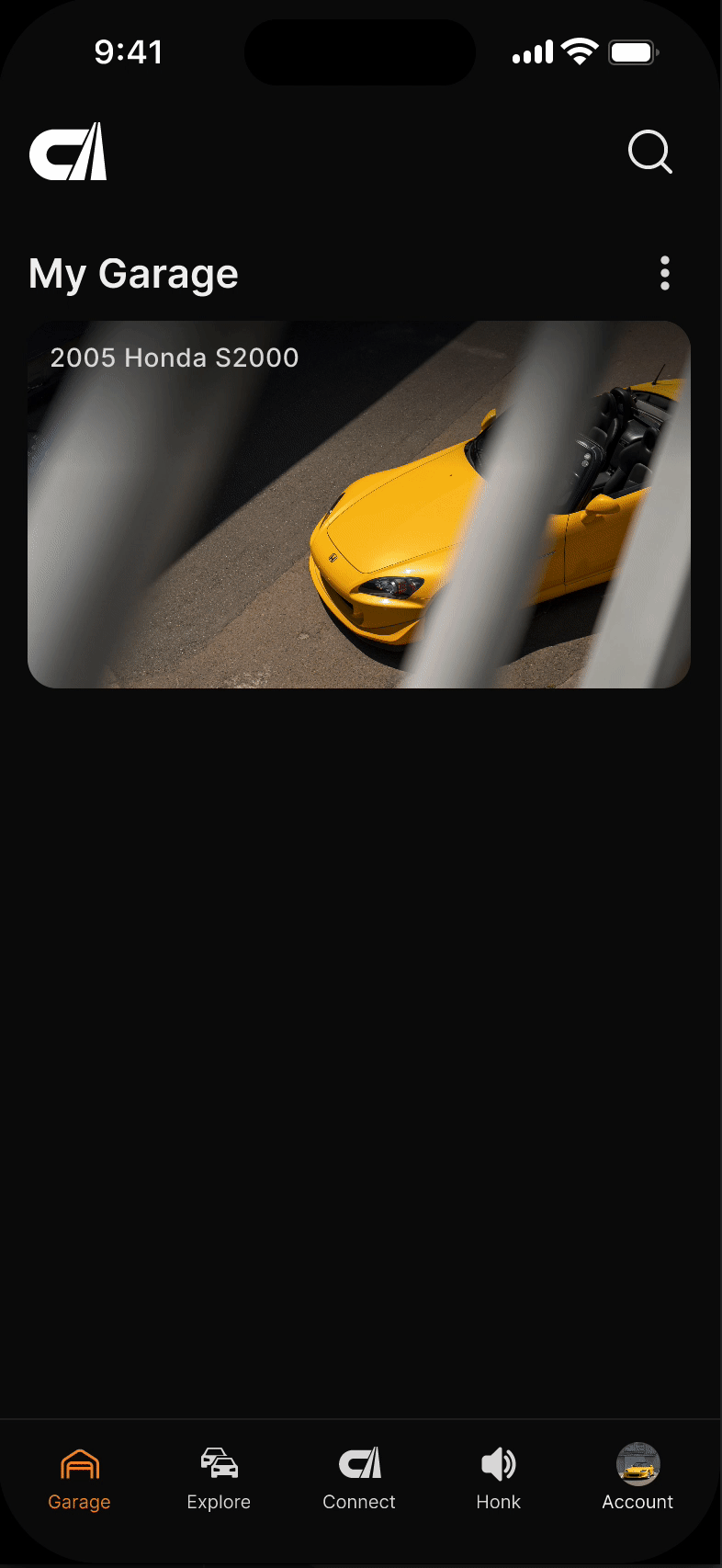 Add a car to your garage in Club Ignition app